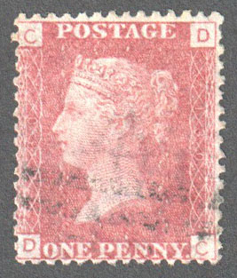 Great Britain Scott 33 Used Plate 130 - DC - Click Image to Close